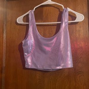 Forever 21 Purple Metallic Bra tank top